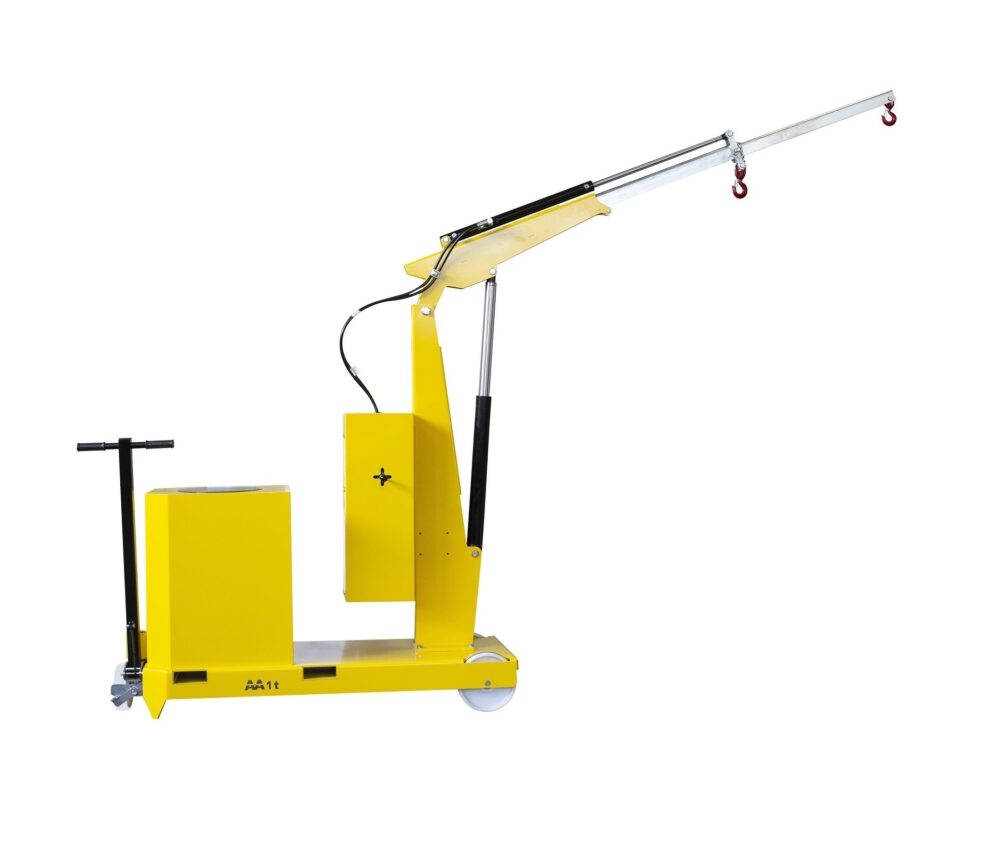 Grúa de taller plegable con brazo regulable en 3 posiciones - Capacidad 500  Kg y 1000 Kg 